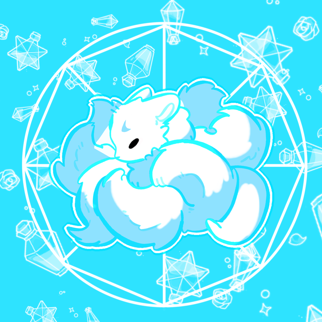 白狐雪松